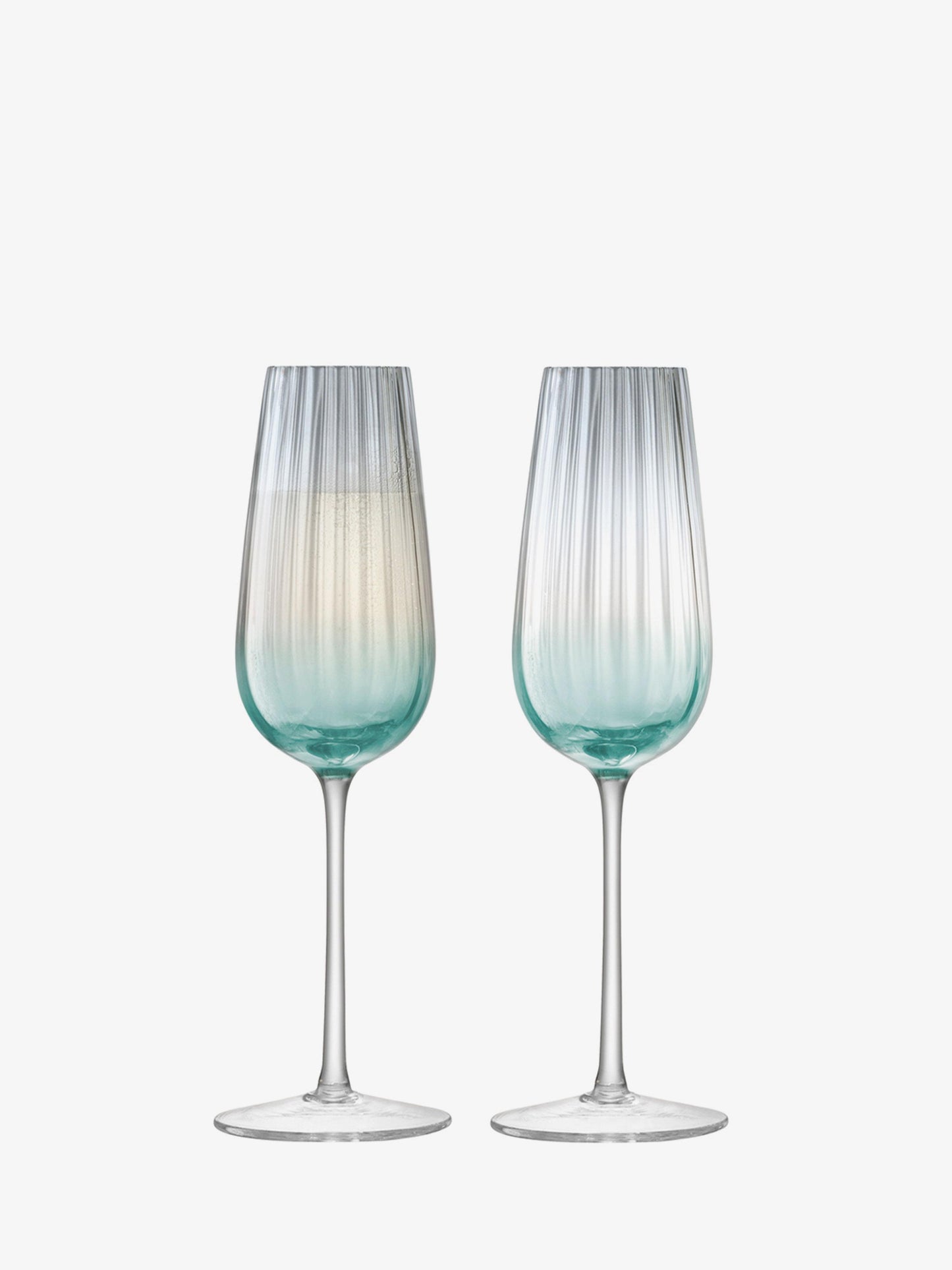 Dusk Champagne Flute 250ml Green/Grey x 2