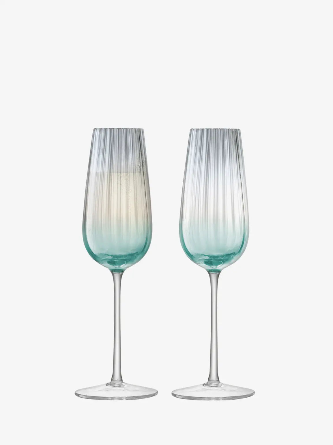 Dusk Champagne Flute 250ml Green/Grey x 3