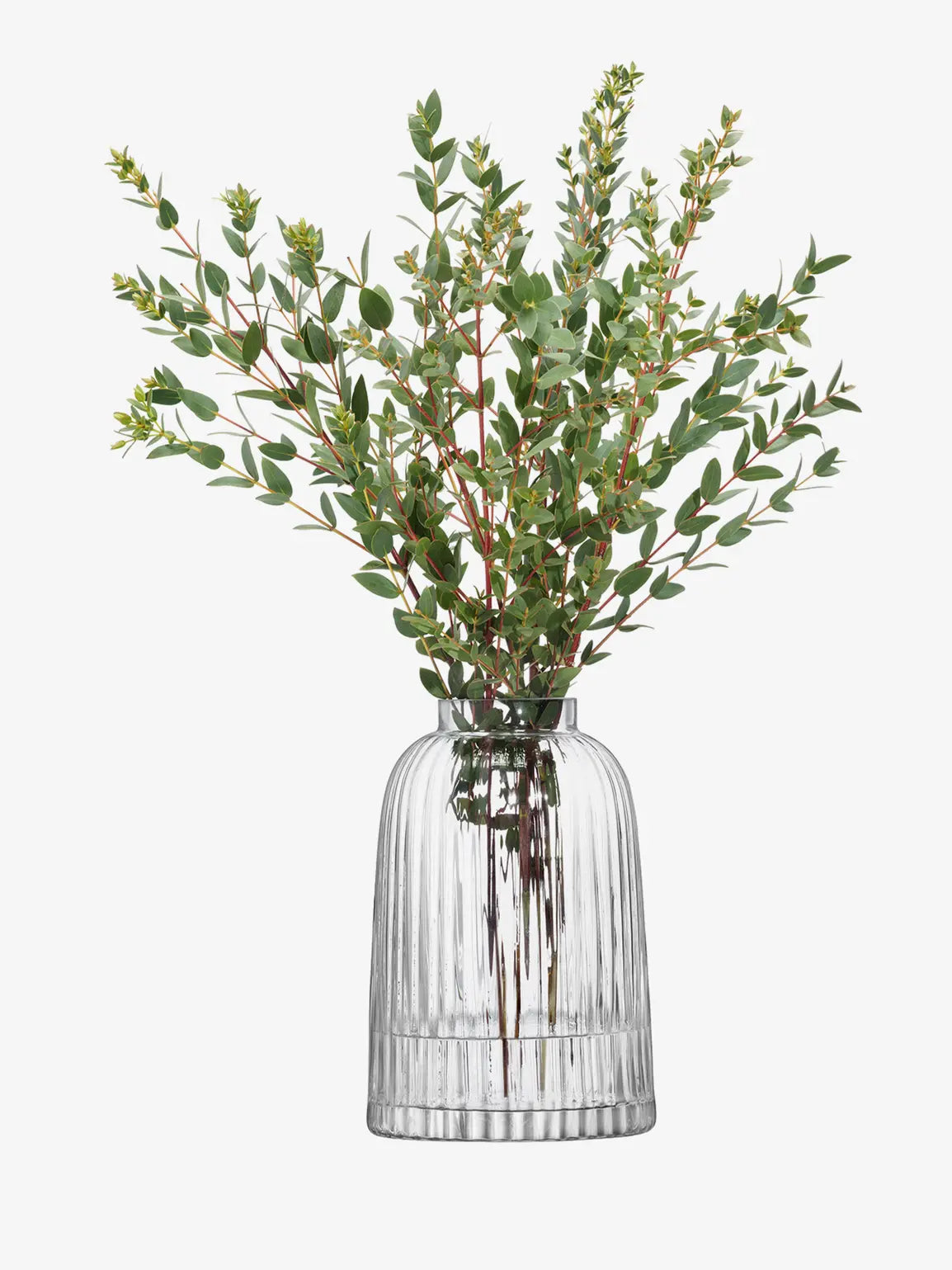 Pleat Vase H20cm Grey
