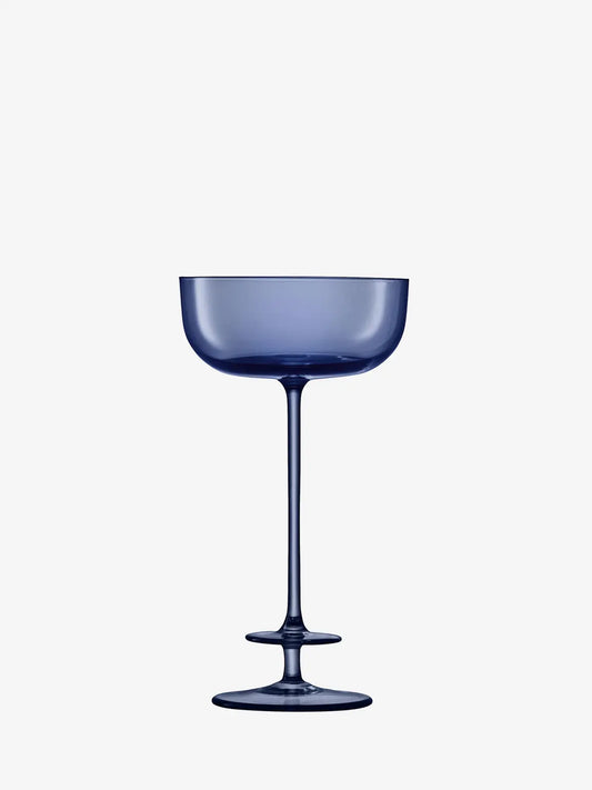 Champagne Theatre Champagne Saucer 210ml Tier/Midnight Blue x 2