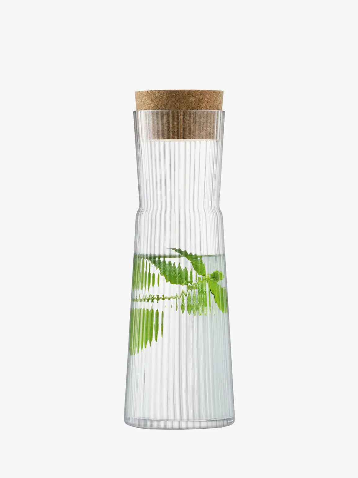 Gio Line Carafe & Cork Stopper 1.35L Clear