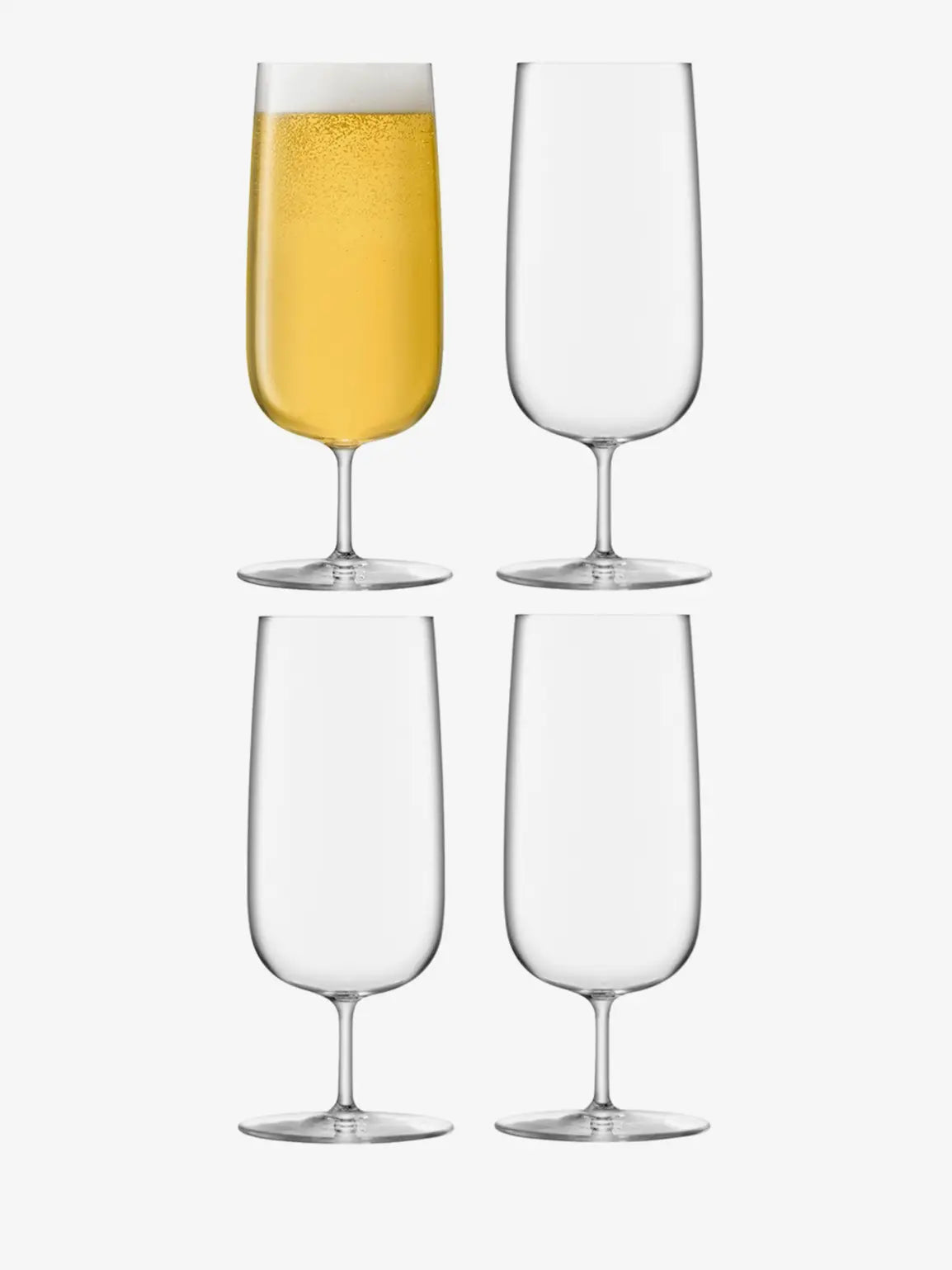 Borough Pilsner Glass 440ml Clear x 4