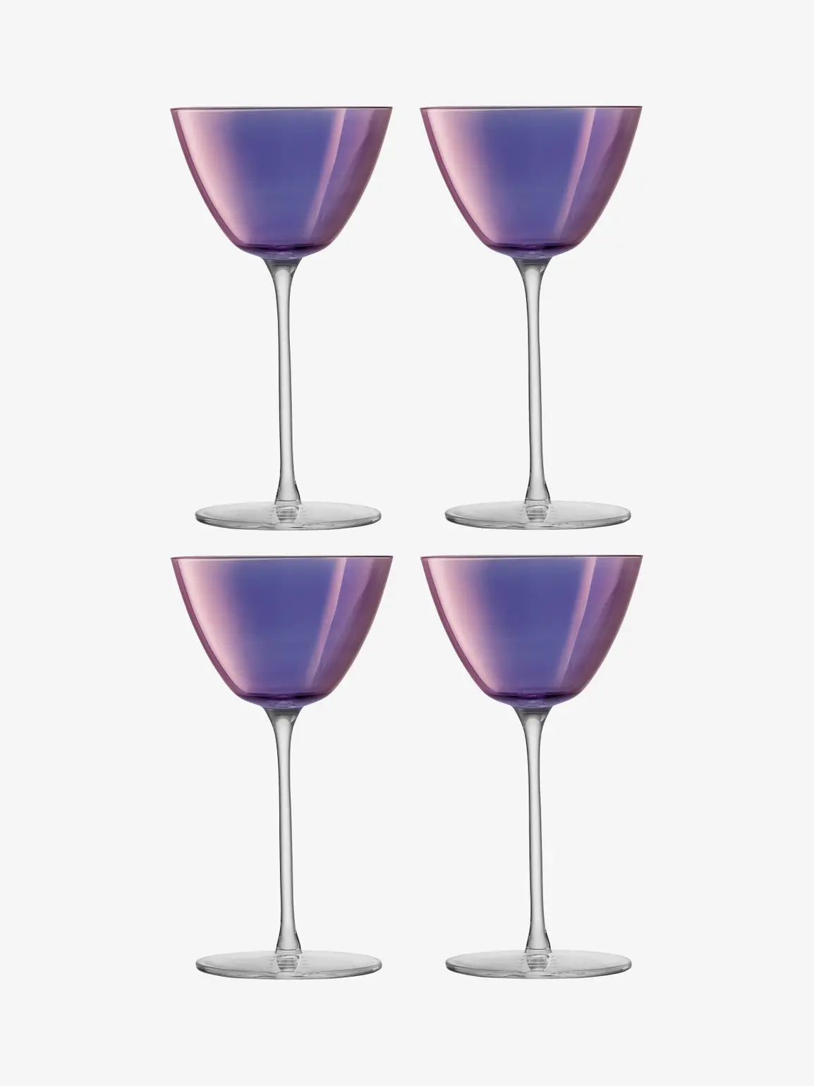 Aurora Martini Glass 195ml Polar Violet x 4