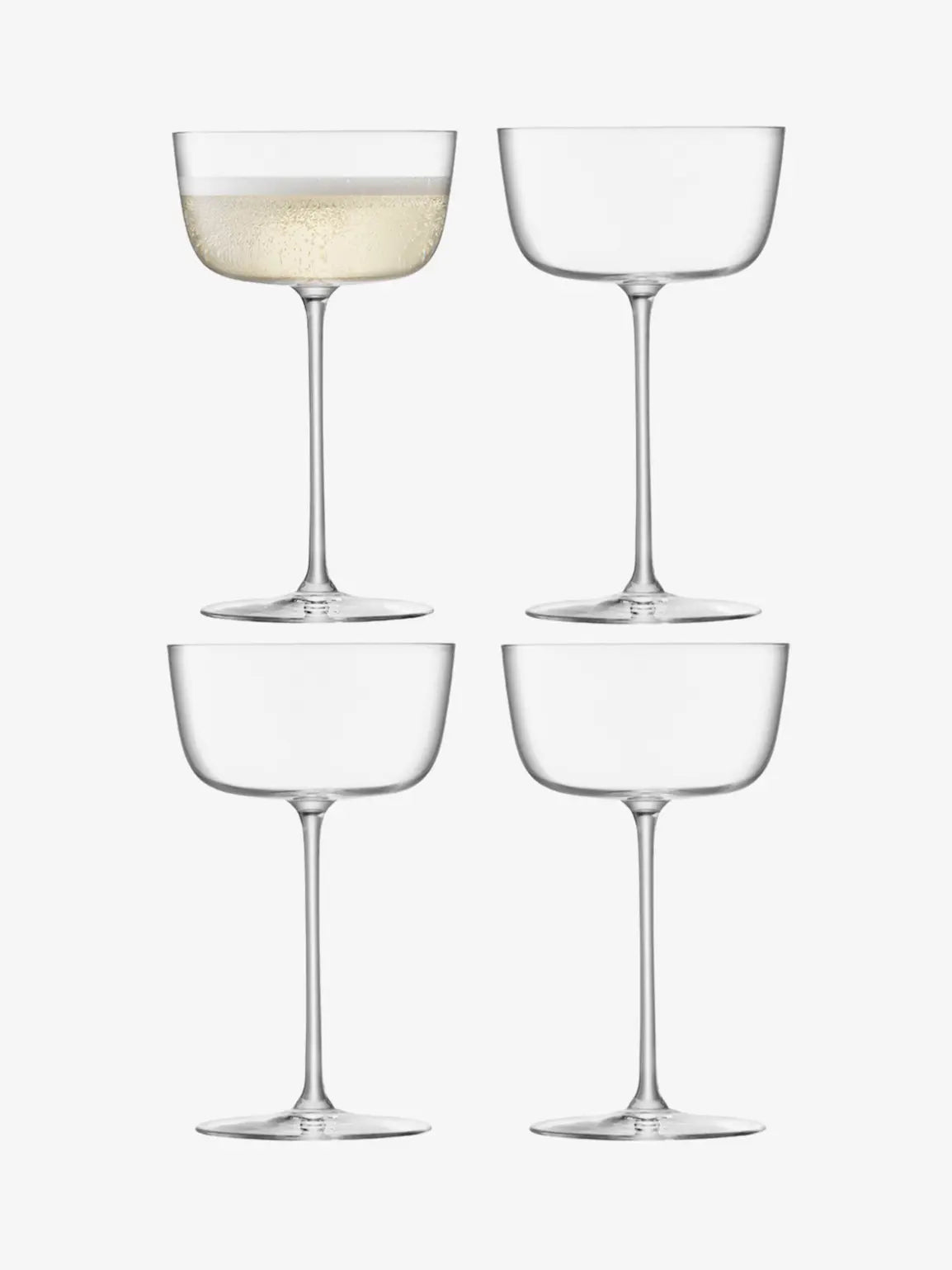 Borough Cocktail Saucer 240ml Clear x 4