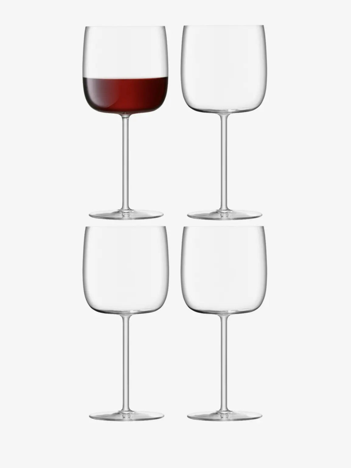 Borough Wine Glass 450ml Clear x 4