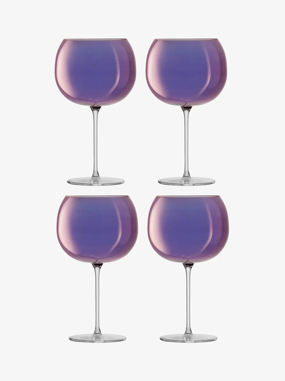 Aurora Balloon Glass 680ml Polar Violet x 4
