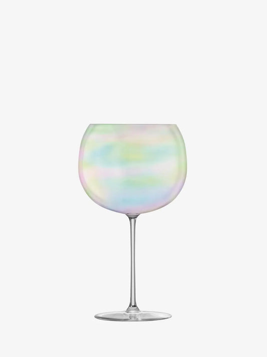 Bubble Balloon Glass 680ml Pearl x 4