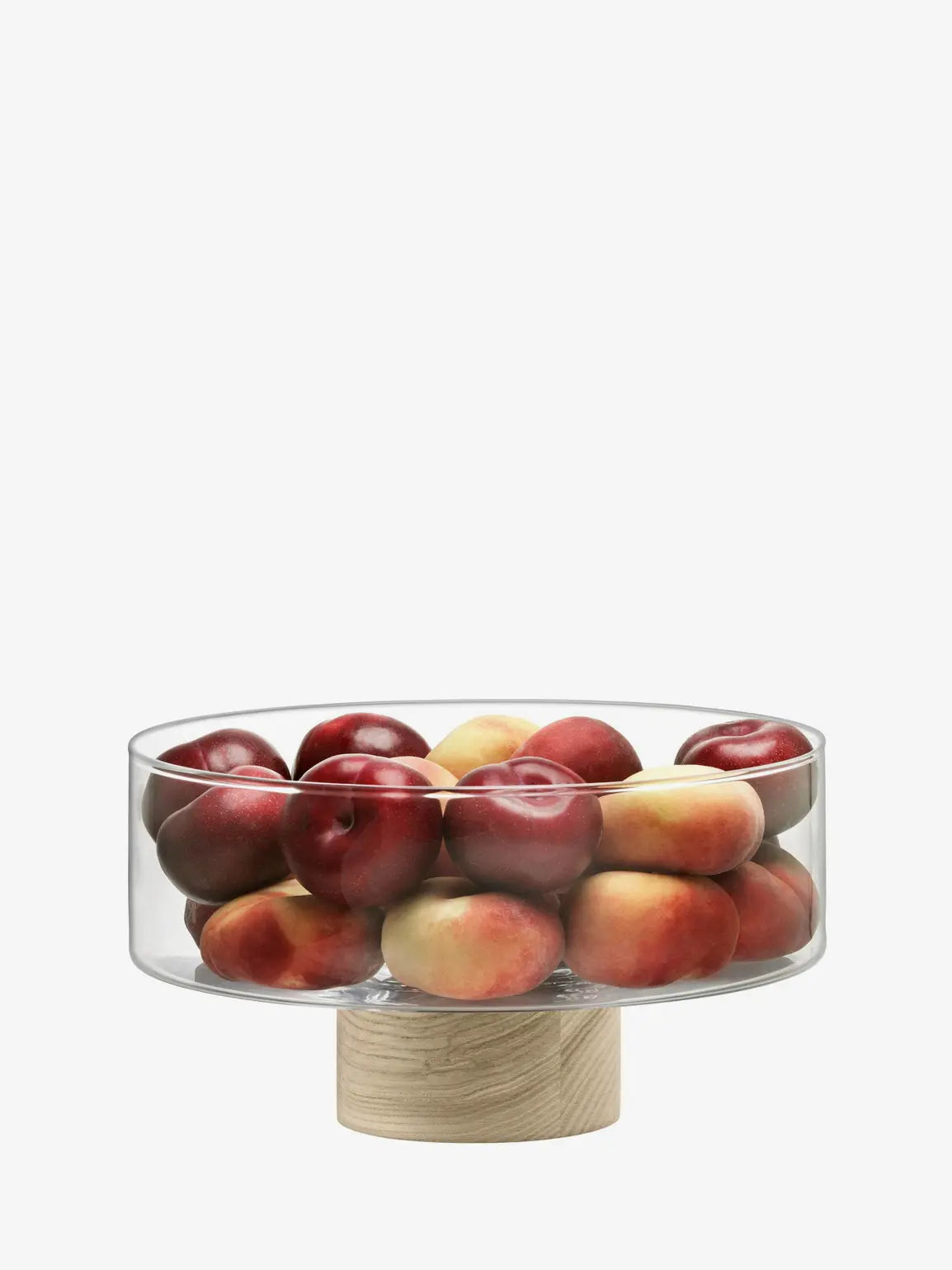 Lotta Pedestal Bowl Clear & Ash Base D25cm
