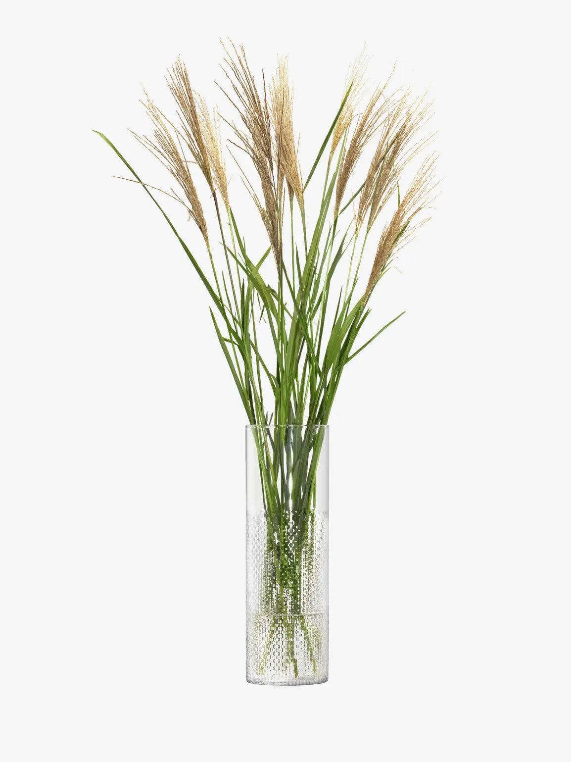 Wicker Vase H40cm Clear