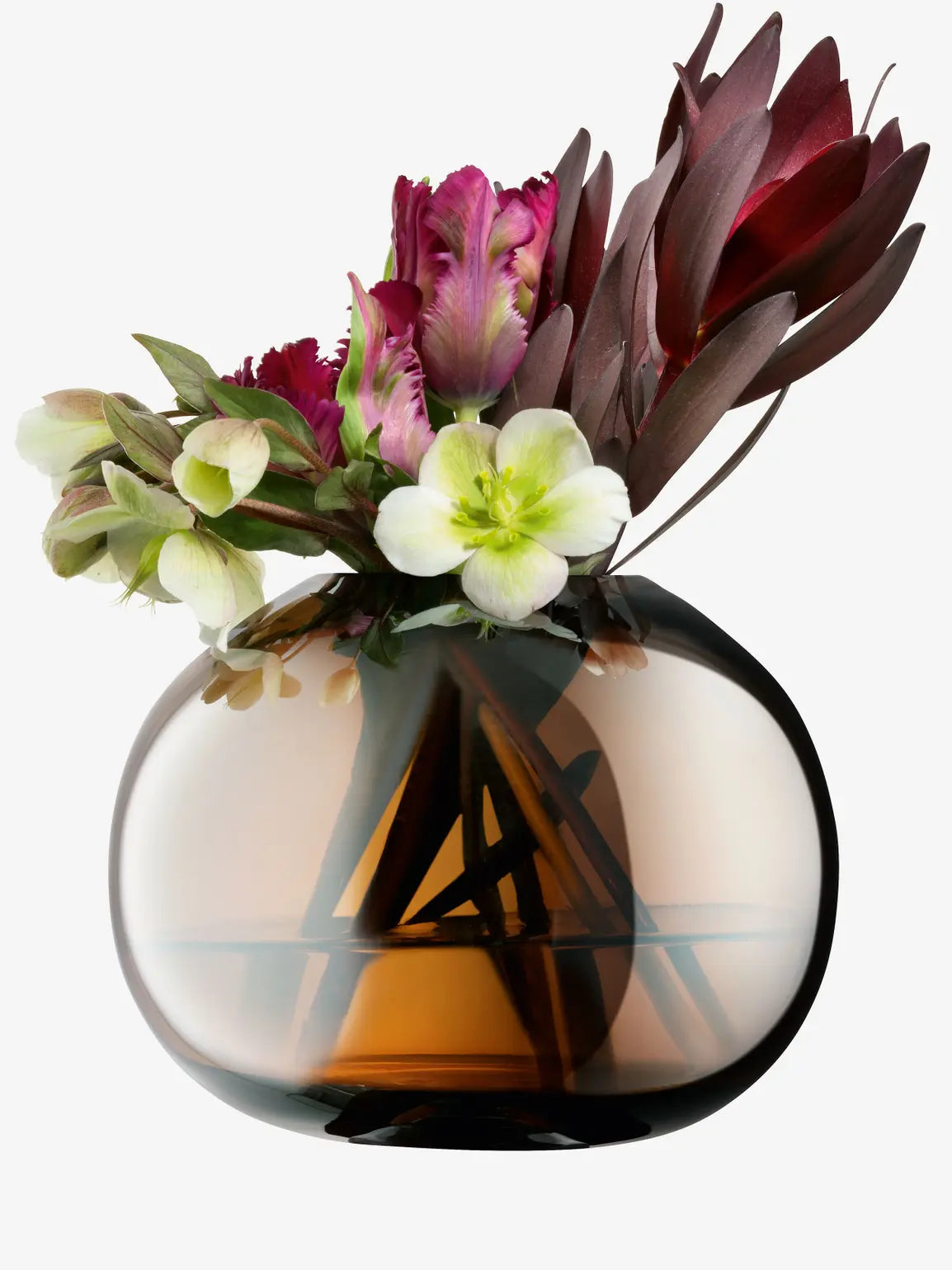 Epoque Vase H13.5cm Amber/Lustre