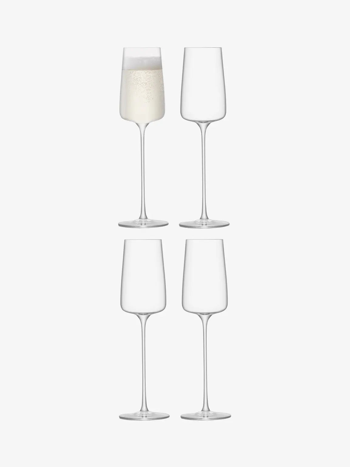 Metropolitan Champagne Flute 230ml Clear x 4