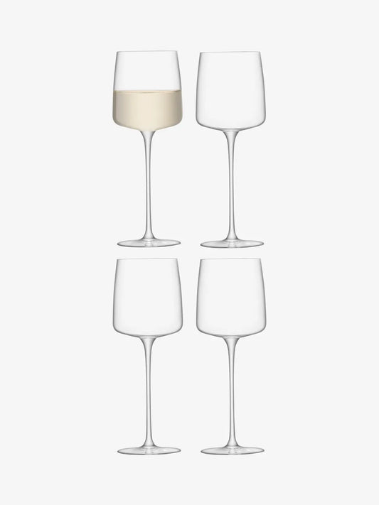 Metropolitan Wine Glass 350ml Clear x 4