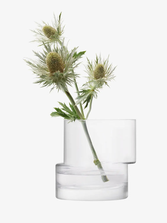 Tier Lantern/Vase H13.5cm Clear