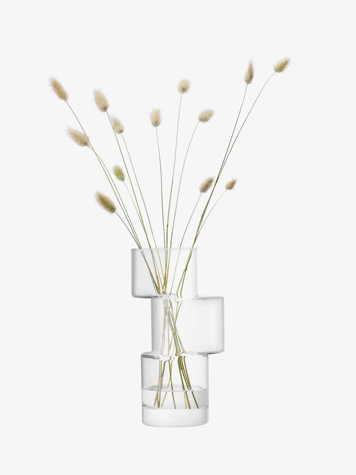 Tier Vase H26cm Clear