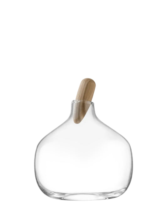 Float Decanter & Oak Stopper 1.3L Clear