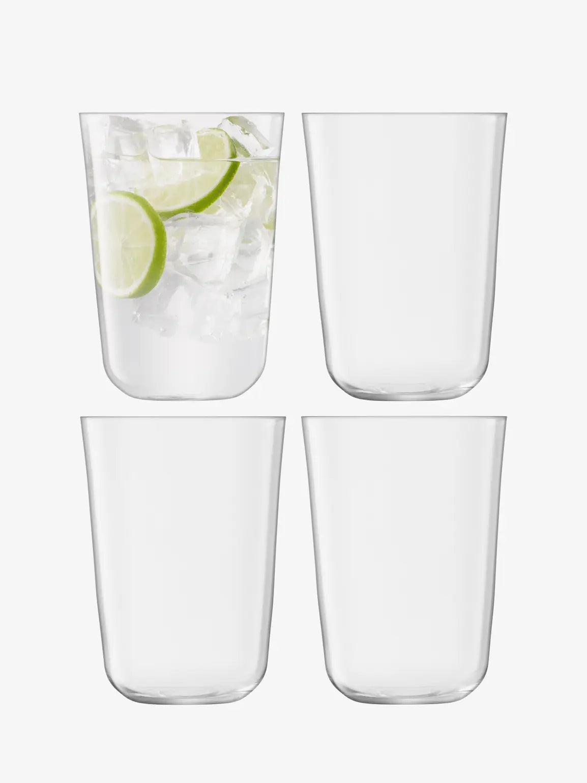 Arc Tumbler 550ml clear x 4