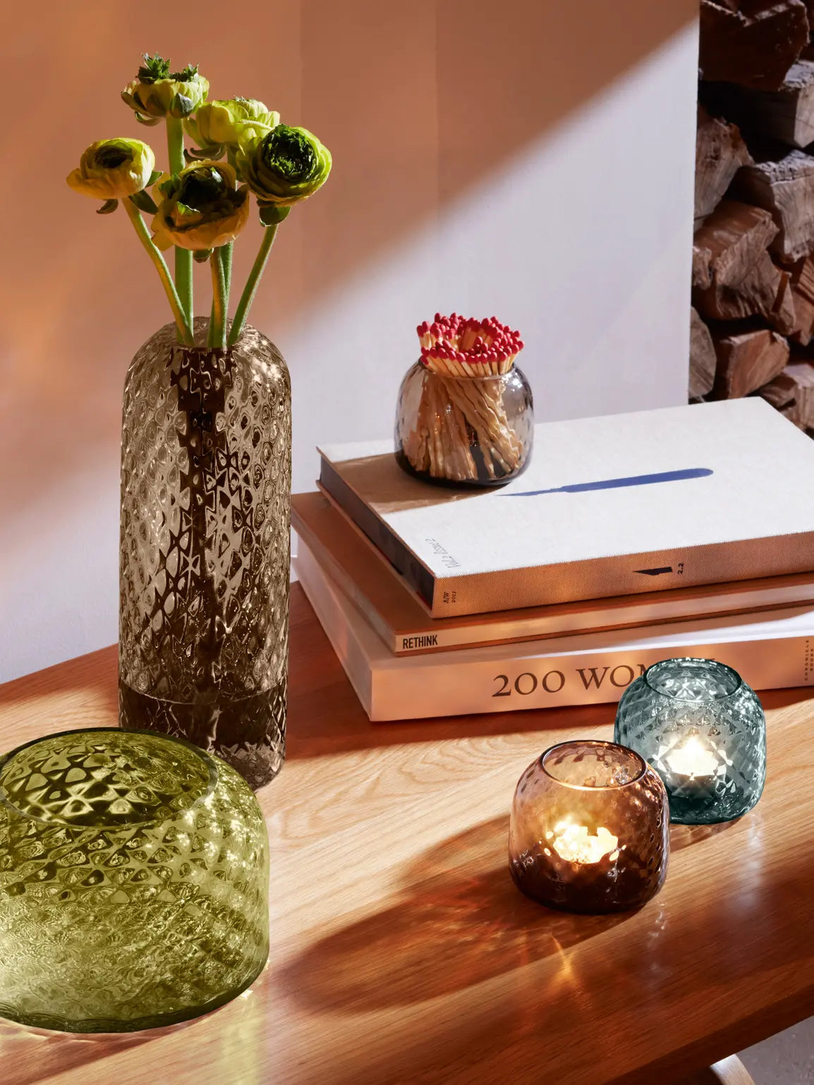 Dapple Tealight Holder - Water Blue