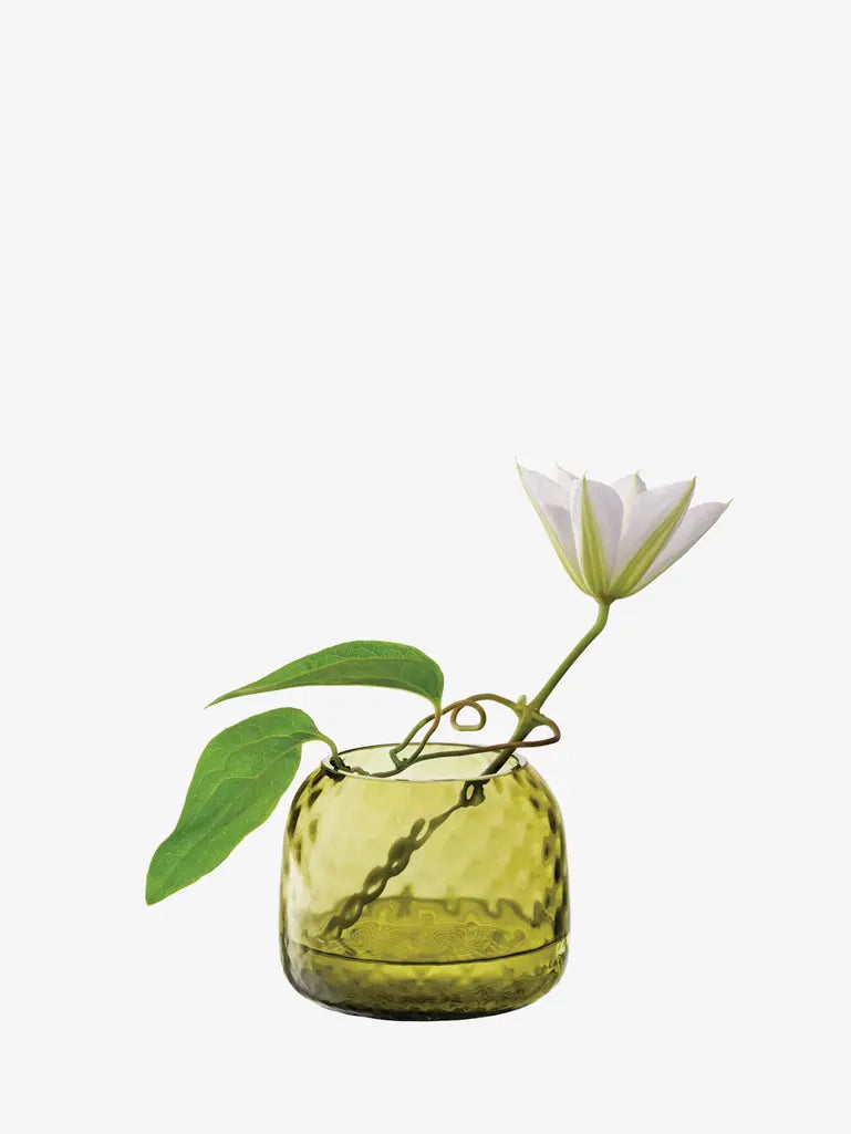 Dapple Tealight Holder/vase Green