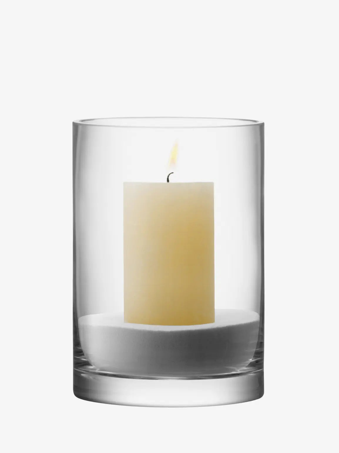 Column Vase/Candleholder H24 x Ø17cm Clear
