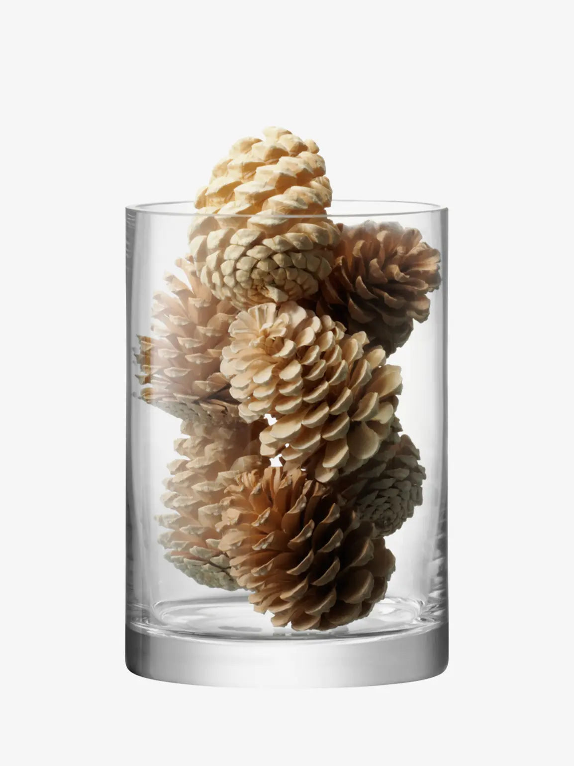 Column Vase/Candleholder H24 x Ø17cm Clear