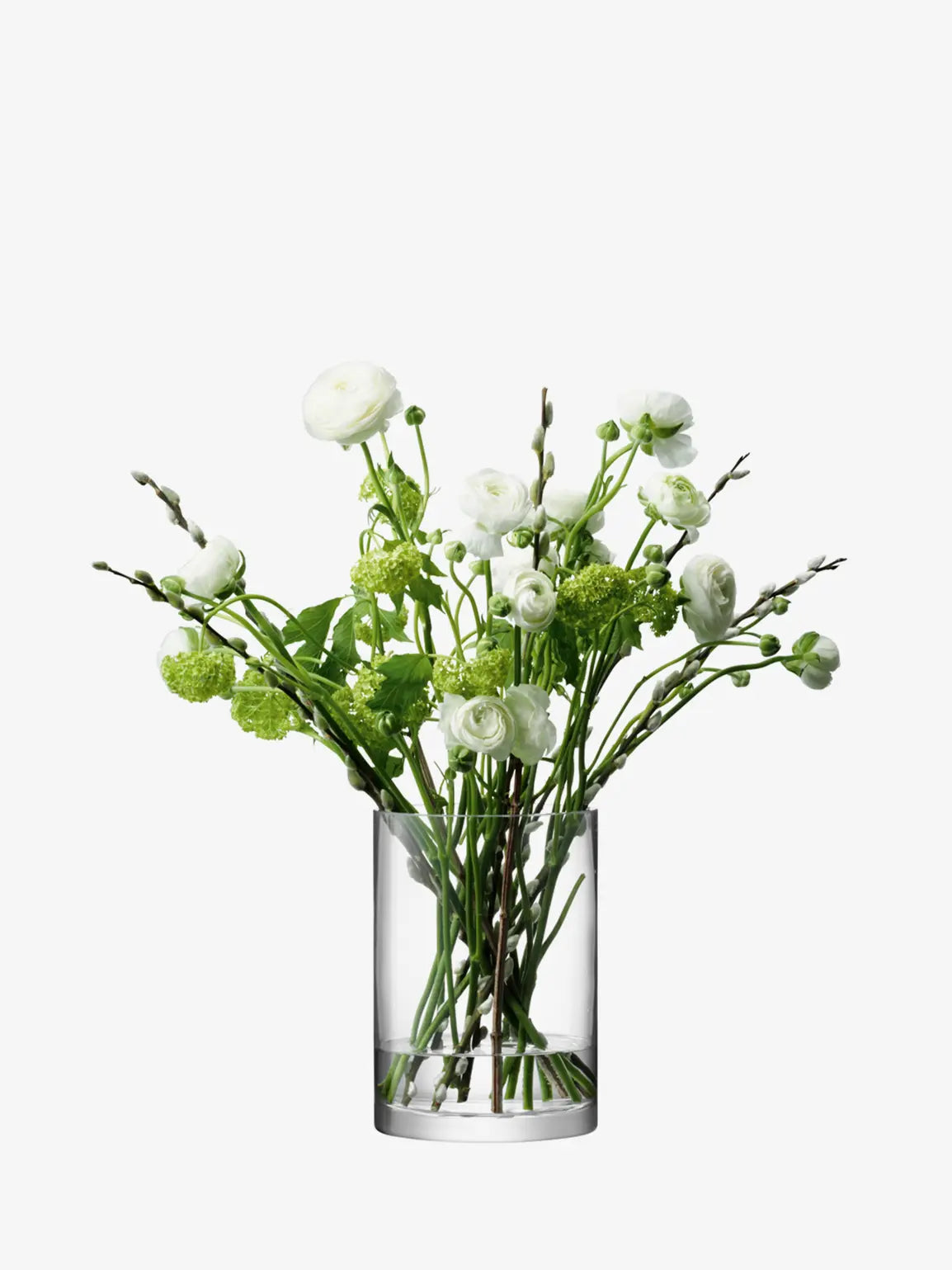 Column Vase/Candleholder H24 x Ø17cm Clear