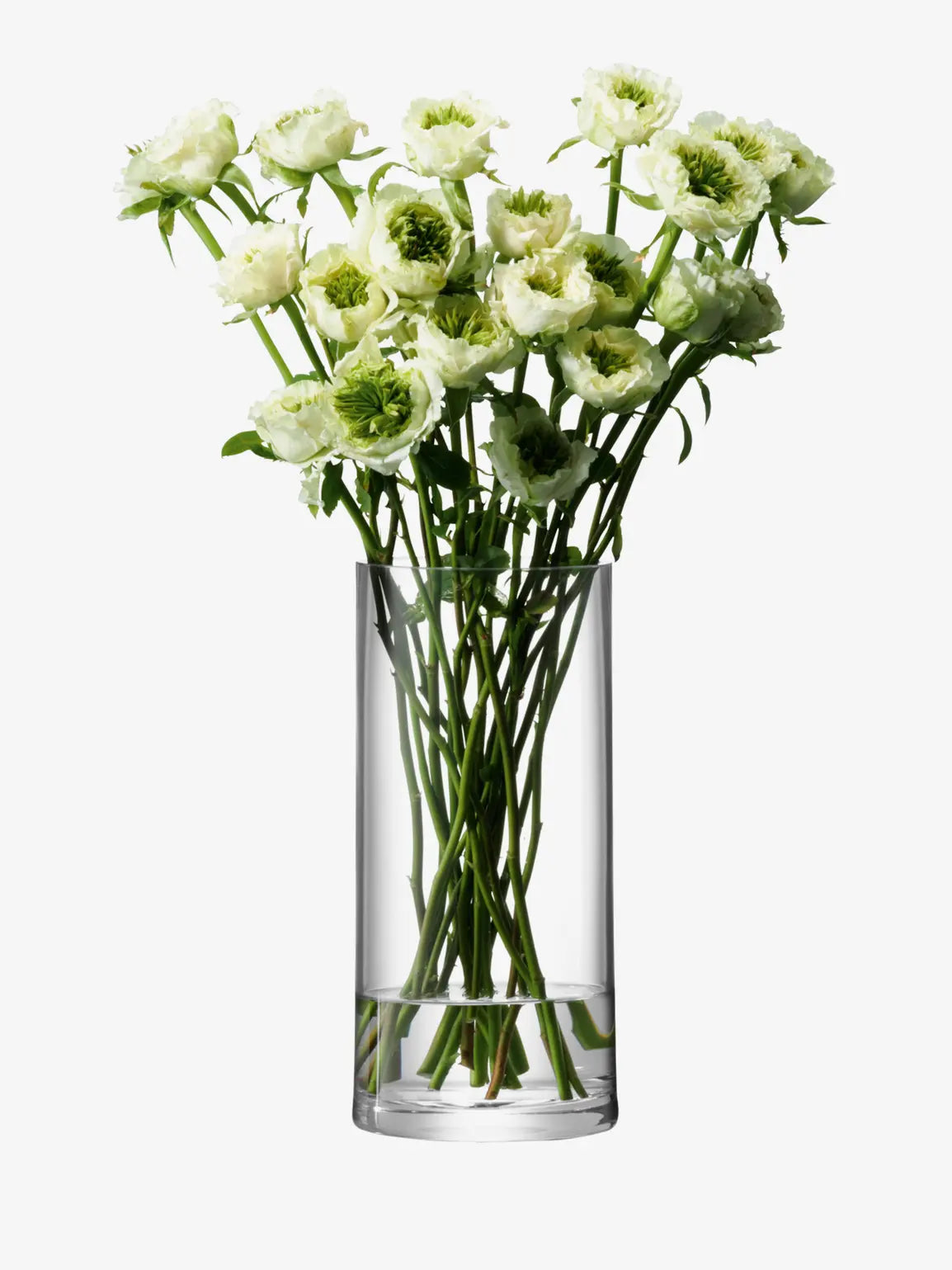Column Vase H28 x D13cm Clear