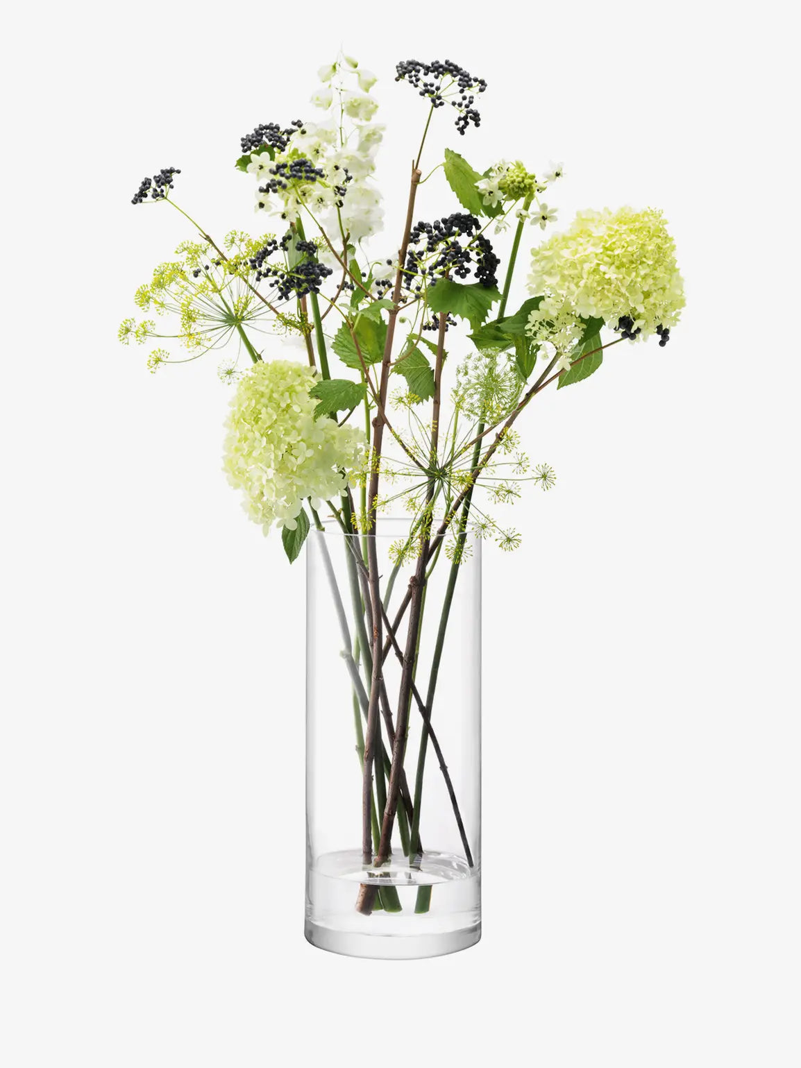Column Vase H42 x Ø18cm Clear