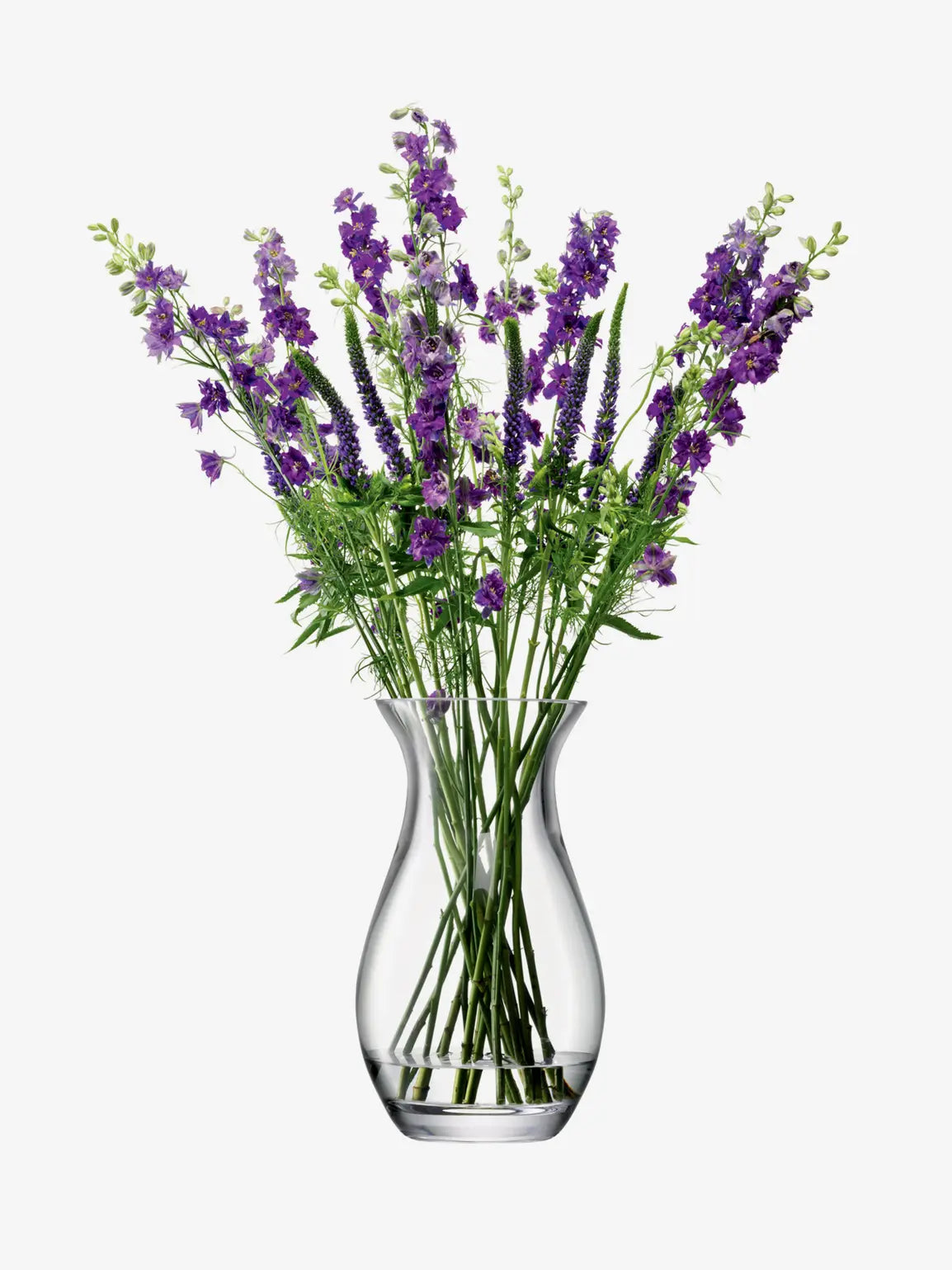 Flower Grand Posy Vase H32cm Clear