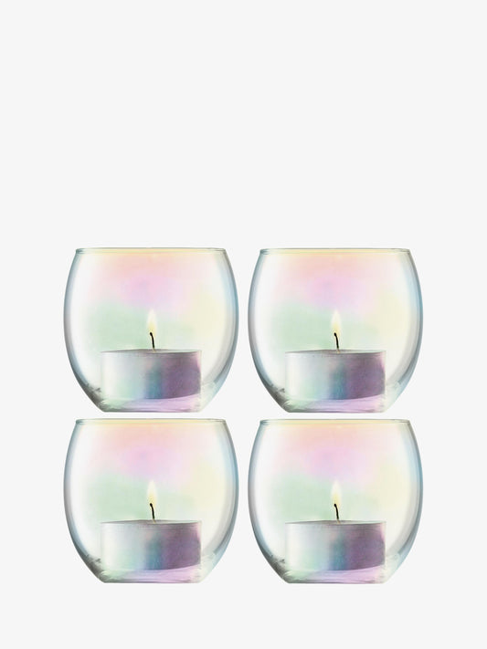 Pearl Tealight Holder Set of 4