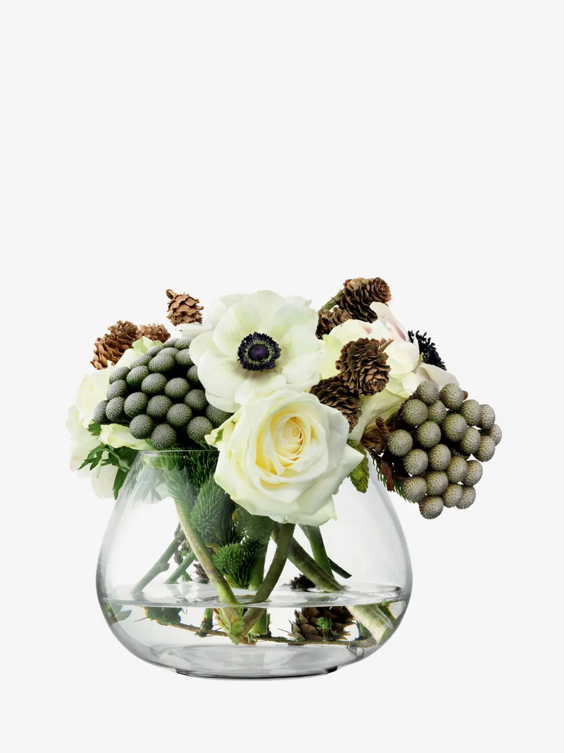 Flower Table Arrangement Vase H11.5cm Clear