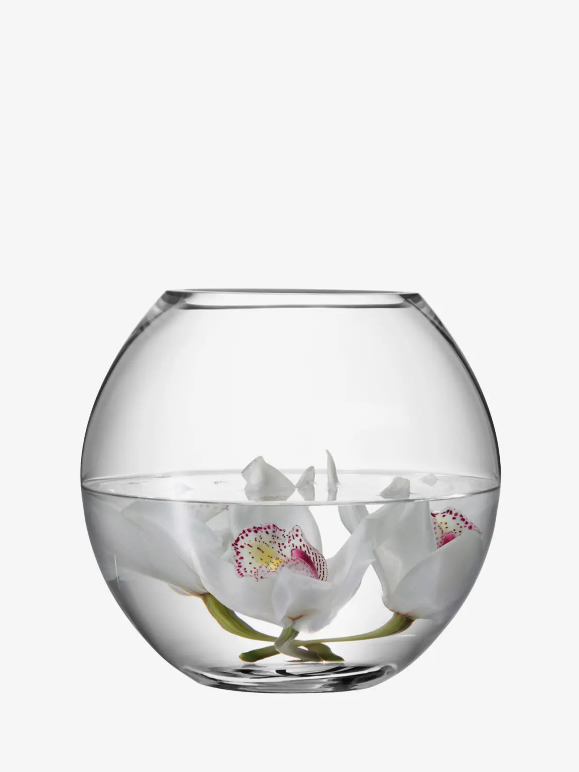 Flower Round Bouquet Vase H22cm Clear