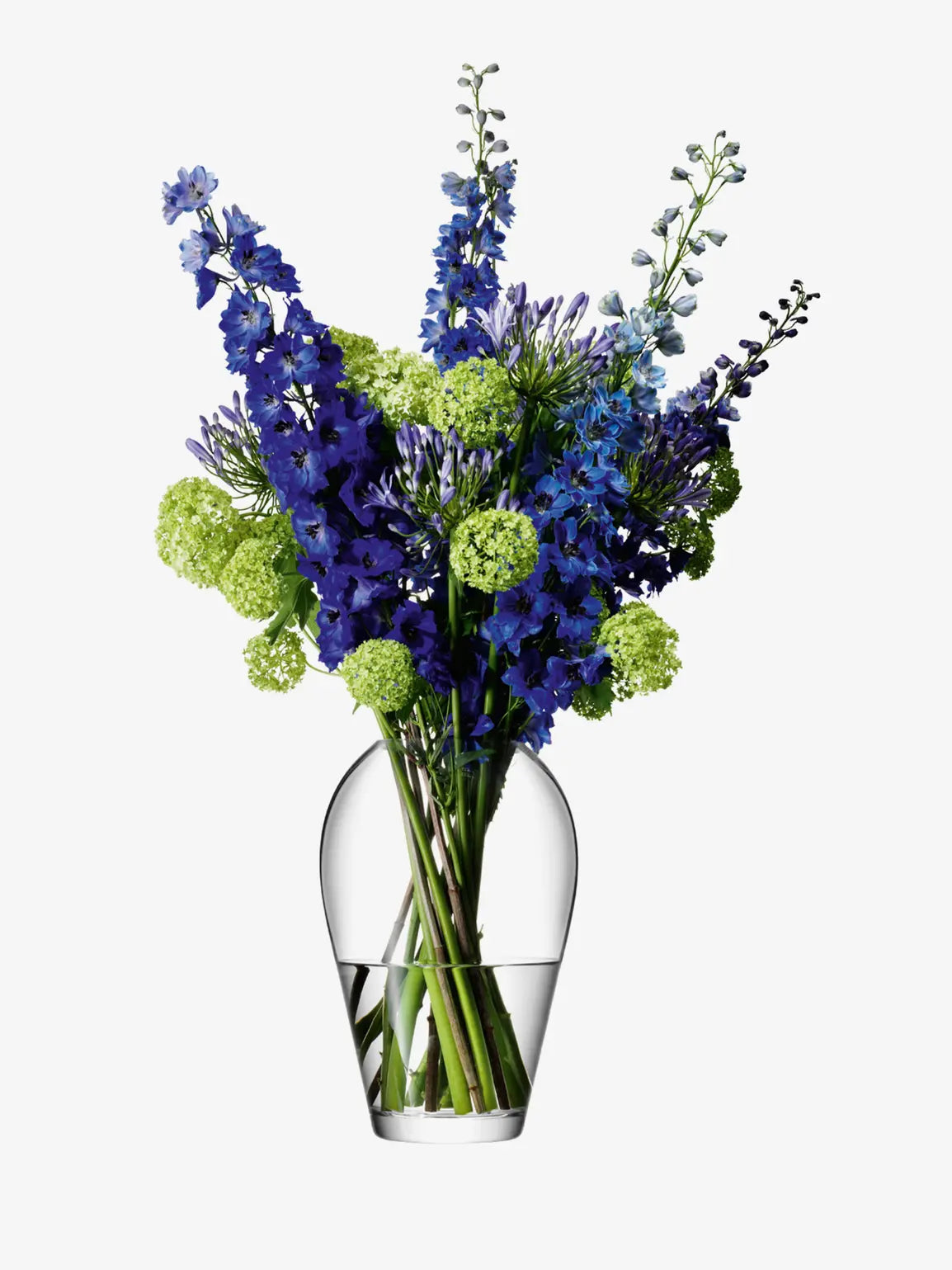 Flower Grand Bouquet Vase H35cm Clear
