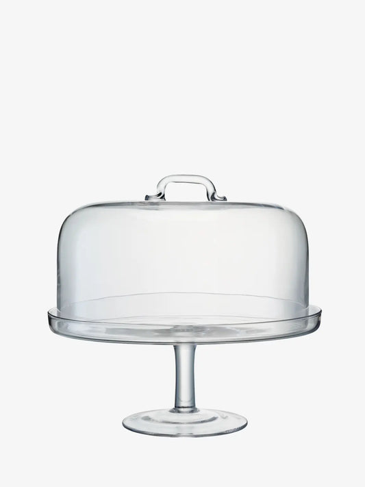 Serve Cakestand & Dome 34.5cm/32cm Clear