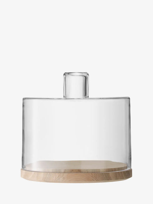 Lotta Cake/Cheese Dome & Ash Base Ø25/Ø25.5cm Clear