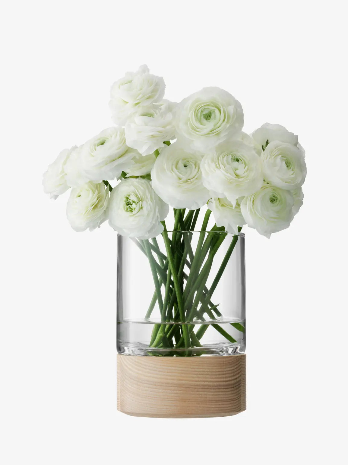 Lotta Vase/Lantern Clear & Ash Base H18cm