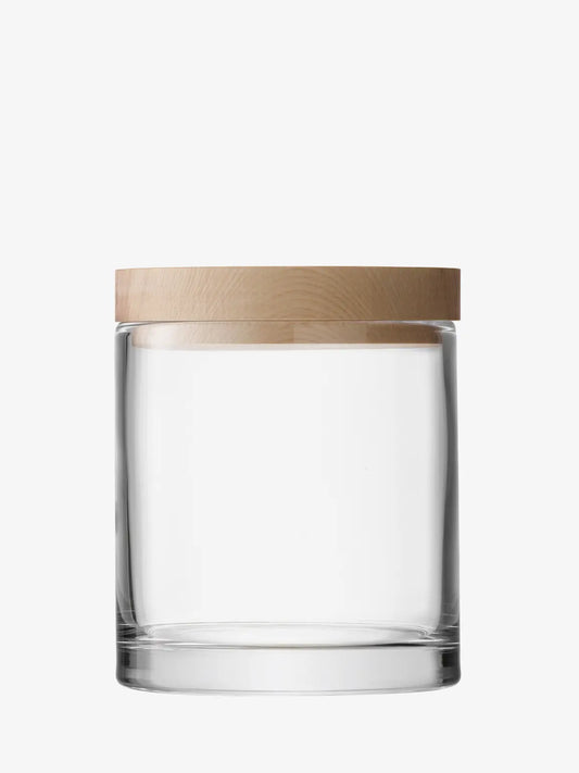 Lotta Container Clear & Ash Lid H19cm