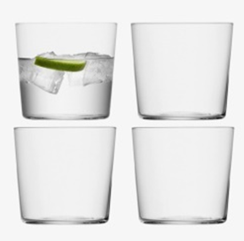 Gio Tumbler (small) 390ml Clear x 4