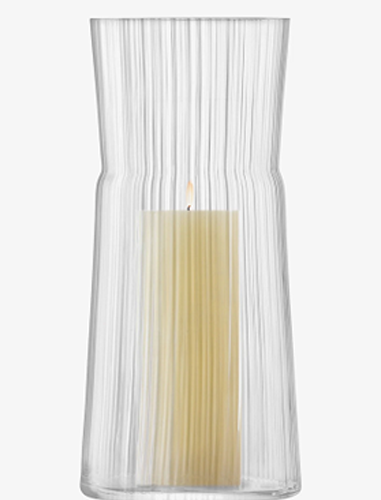 Gio Line Lantern/Vase H18.5cm Clear