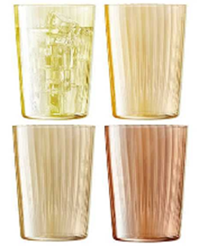 Gems Tumbler 560ml Assorted Amber x 4