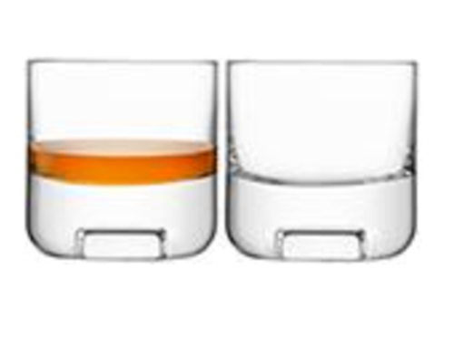 Cask Whisky Tumbler 240ml clear x 2