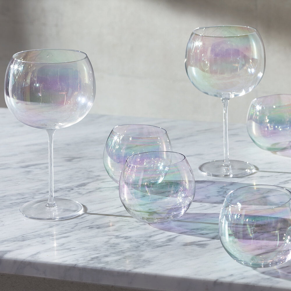 Bubble Rocking Tumbler 350ml Pearl x 4