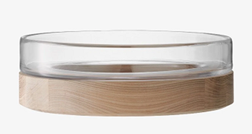 Lotta Bowl Clear & Ash Base D31cm