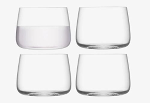 Metropolitan Stemless Glass 360ml Clear x 4