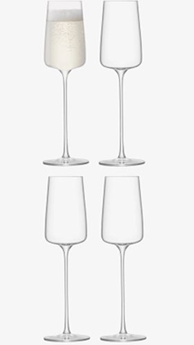Metropolitan Champagne Flute 230ml Clear x 4