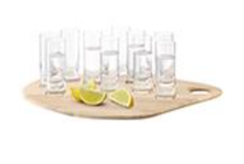Palette Shot Set Ash Board W28cm/L40cm Clear