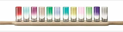 Paddle Grand Vodka Set & Oak Paddle L77cm Assorted Colours