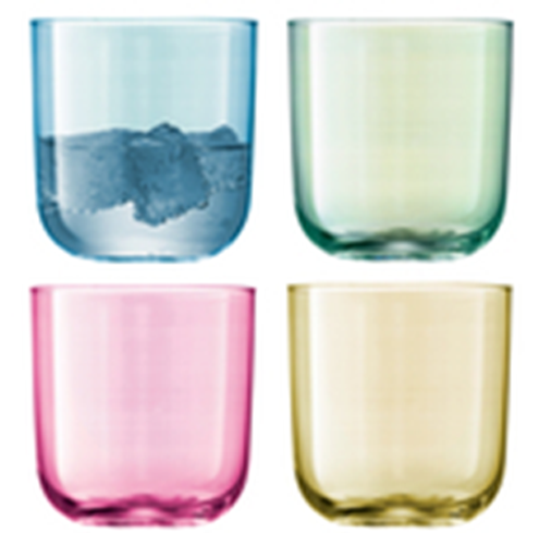 Polka Tumbler 420ml Pastel Assorted x 4