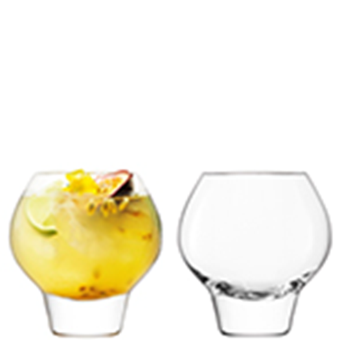 Rum Balloon Tumbler 380ml Clear x 2