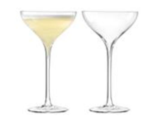 Savoy Champagne Saucer 250ml Clear x 2