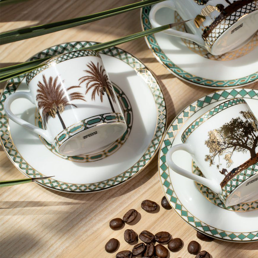 Gawa Cups - Set of 6 cups and 6 saucers
